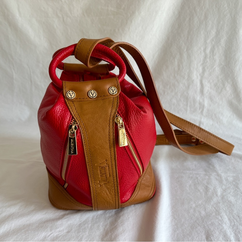 Valentina red purse/shoulder bag
